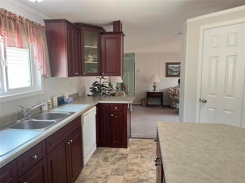 68 Bluebird Crescent, Brandon, MB - Indoor Photo Showing Kitchen With Double Sink