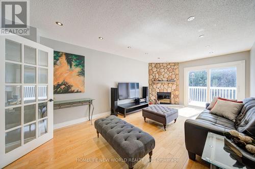 12 Bellside Drive, Markham, ON - Indoor Photo Showing Living Room With Fireplace