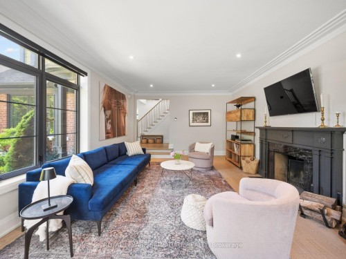 74 Fallingbrook Drive, Toronto, ON - Indoor Photo Showing Living Room With Fireplace