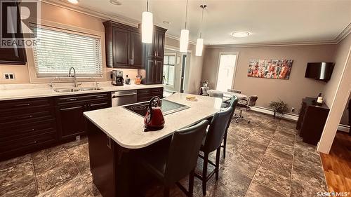 816 1St Avenue, Zenon Park, SK - Indoor Photo Showing Kitchen With Double Sink