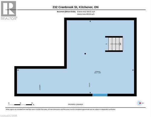 Floor plan - 232 Cranbrook Street, Kitchener, ON - Other