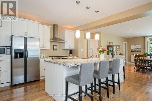 Upgraded kitchen with stone counters - 71 Hickory Street, Collingwood, ON - Indoor Photo Showing Kitchen With Upgraded Kitchen