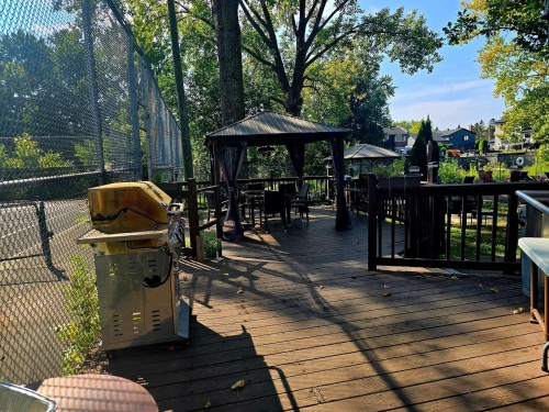 Pool - 1024-2555 Av. Du Havre-Des-Îles, Laval (Chomedey), QC - Outdoor With Deck Patio Veranda