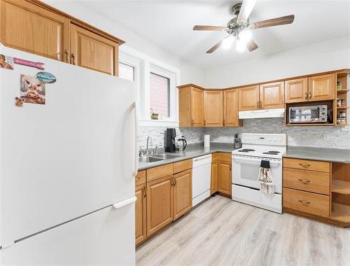 218 Austin St, Winnipeg, MB - Indoor Photo Showing Kitchen With Double Sink
