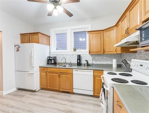 218 Austin St, Winnipeg, MB - Indoor Photo Showing Kitchen With Double Sink