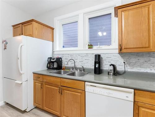 218 Austin St, Winnipeg, MB - Indoor Photo Showing Kitchen With Double Sink