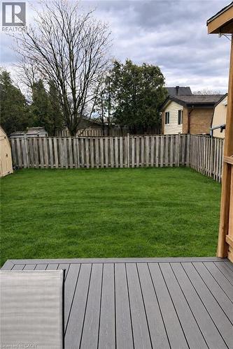 This is an AI generated image of what the yard would look like if it was re-sodded. - 241 Thorner Drive, Hamilton, ON - Outdoor With Deck Patio Veranda