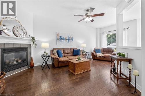 72 Beardmore Crescent, Acton, ON - Indoor Photo Showing Living Room With Fireplace