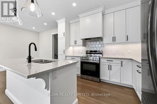 15 - 49 Royal Dornoch Drive, St. Thomas, ON - Indoor Photo Showing Kitchen With Double Sink With Upgraded Kitchen