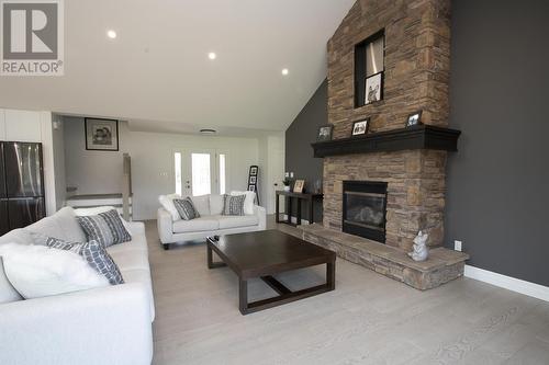 1178 Third Lin, Sault Ste. Marie, ON - Indoor Photo Showing Living Room With Fireplace