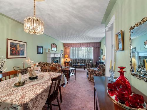 39 Robert Drive, Dartmouth, NS - Indoor Photo Showing Dining Room With Fireplace