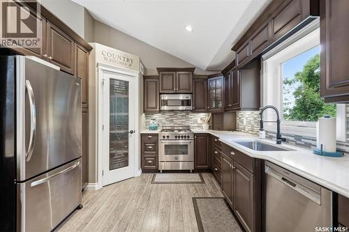 Rural Address / Naismith Acreage, Young, SK - Indoor Photo Showing Kitchen With Upgraded Kitchen