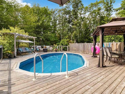 174 Silver Road, West Northfield, NS - Outdoor With Above Ground Pool With Deck Patio Veranda With Backyard