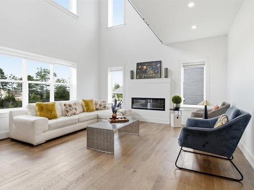 43 Tuscany Run, Timberlea, NS - Indoor Photo Showing Living Room With Fireplace