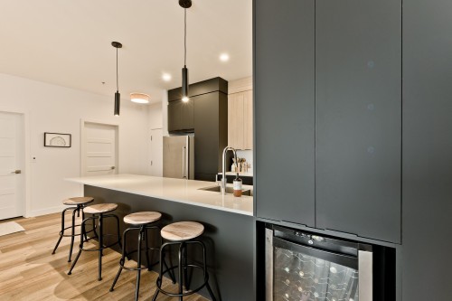 Kitchen - 110-240B Rue Du Cercle-Des-Cantons, Bromont, QC - Indoor Photo Showing Kitchen With Upgraded Kitchen