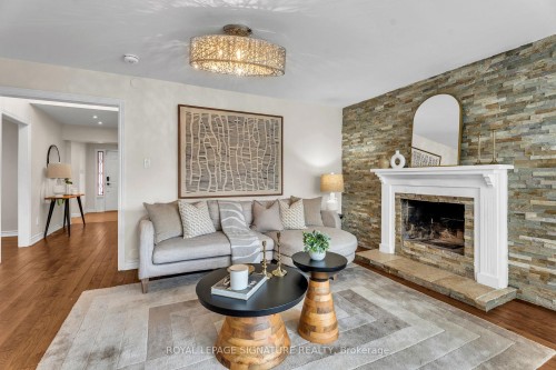 89 Batson Drive, Aurora, ON - Indoor Photo Showing Living Room With Fireplace