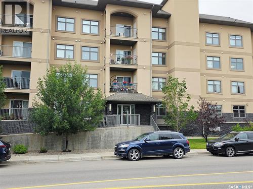 106 3630 Haughton Road E, Regina, SK - Outdoor With Balcony With Facade