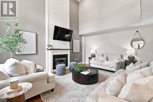 41 Dopp Crescent, Whitby (Brooklin), ON - Indoor Photo Showing Living Room With Fireplace