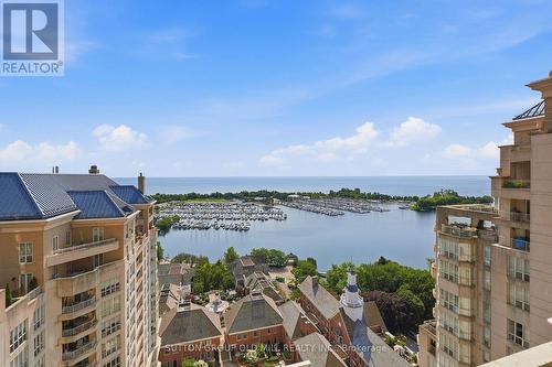 Marina View From Balcony - 1908 - 2285 Lake Shore Boulevard W, Toronto, ON - Outdoor With Body Of Water With Balcony With View