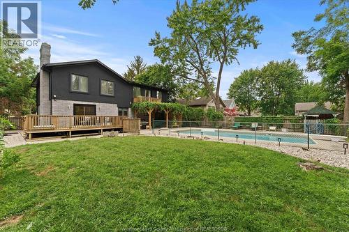 1718 Lesperance, Tecumseh, ON - Outdoor With In Ground Pool With Deck Patio Veranda