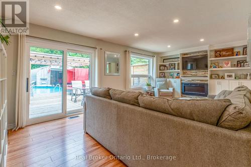 1819 Old Second Road S, Springwater, ON - Indoor Photo Showing Living Room With Fireplace