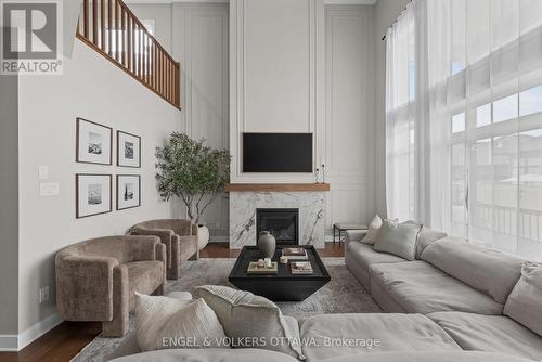 351 Shuttleworth Drive, Ottawa, ON - Indoor Photo Showing Living Room With Fireplace