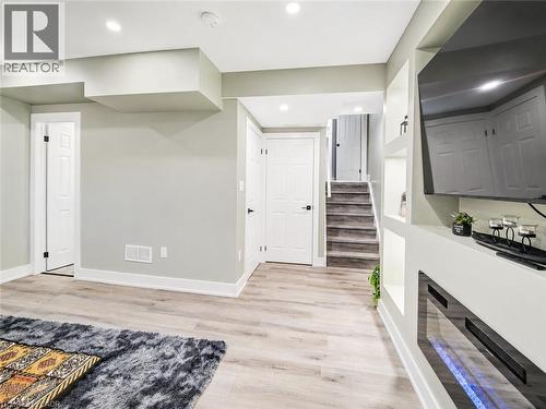 233 Red Clover Court, Kitchener, ON - Indoor Photo Showing Other Room With Fireplace