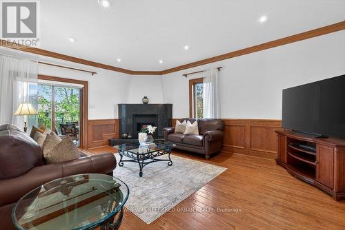 162 Codsell Avenue, Toronto, ON - Indoor Photo Showing Living Room With Fireplace