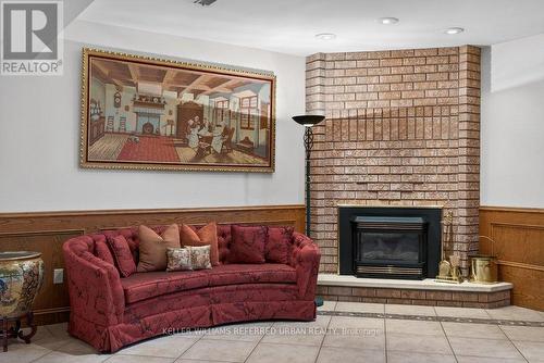162 Codsell Avenue, Toronto, ON - Indoor Photo Showing Living Room With Fireplace