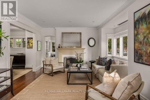 14 Pine Crescent, Toronto, ON - Indoor Photo Showing Living Room With Fireplace