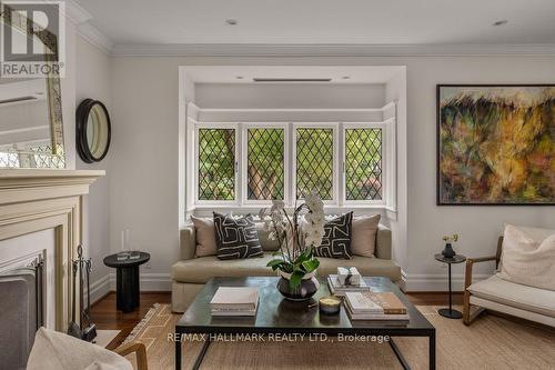 14 Pine Crescent, Toronto, ON - Indoor Photo Showing Living Room With Fireplace