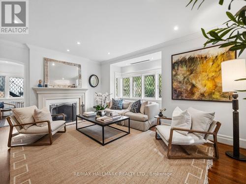 14 Pine Crescent, Toronto, ON - Indoor Photo Showing Living Room With Fireplace