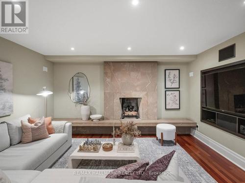14 Pine Crescent, Toronto, ON - Indoor Photo Showing Living Room With Fireplace