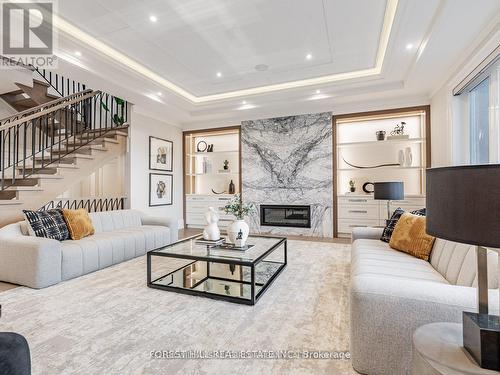 39 Rippleton Road, Toronto, ON - Indoor Photo Showing Living Room With Fireplace