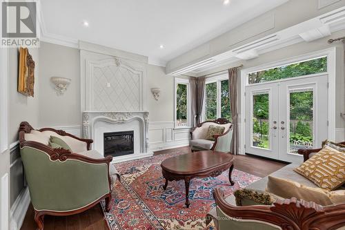 59 Munro Boulevard, Toronto, ON - Indoor Photo Showing Living Room With Fireplace