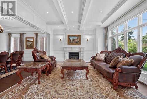 59 Munro Boulevard, Toronto, ON - Indoor Photo Showing Living Room With Fireplace