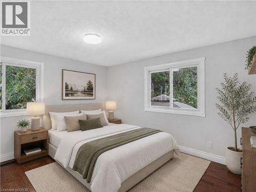 Virtually Staged. - 3401 Rockwood Drive, Burlington, ON - Indoor Photo Showing Bedroom