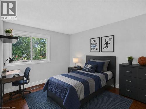Virtually Staged. - 3401 Rockwood Drive, Burlington, ON - Indoor Photo Showing Bedroom