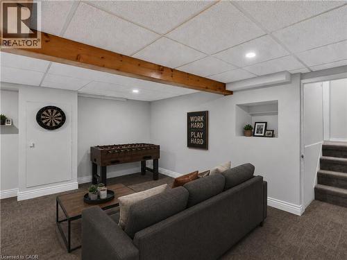Virtually Staged. - 3401 Rockwood Drive, Burlington, ON - Indoor Photo Showing Basement