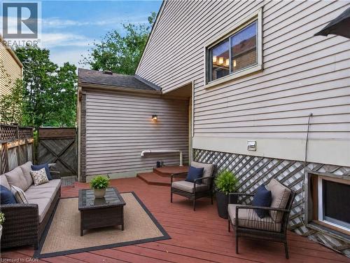 Virtually Staged. - 3401 Rockwood Drive, Burlington, ON - Outdoor With Deck Patio Veranda With Exterior
