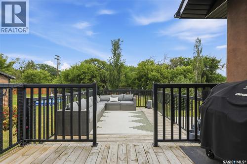123 Railway Avenue, Dundurn, SK - Outdoor With Deck Patio Veranda With Exterior