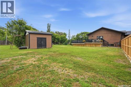 123 Railway Avenue, Dundurn, SK - Outdoor With Deck Patio Veranda With Exterior