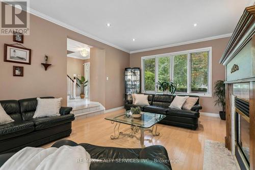 11 Longbourne Crescent, Brampton, ON - Indoor Photo Showing Living Room With Fireplace
