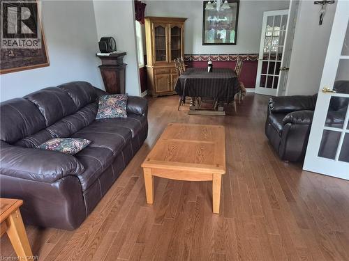 Wood-finish flooring throughout - 599 Coldstream Drive, Waterloo, ON - Indoor Photo Showing Living Room