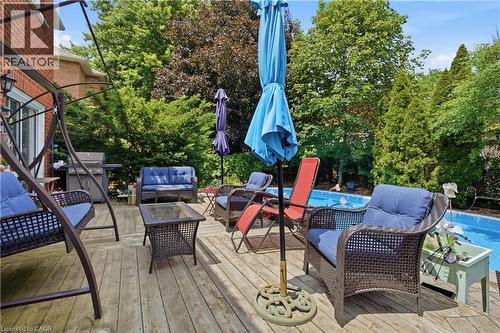 131 Huntingwood Avenue, Hamilton, ON - Outdoor With In Ground Pool With Deck Patio Veranda