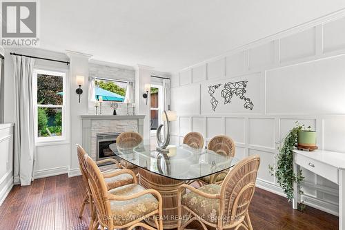52 Wells Crescent, Whitby, ON - Indoor Photo Showing Dining Room With Fireplace