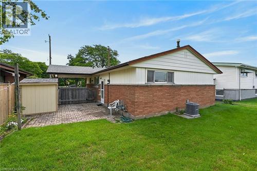 Patio and shed behind carport - 70 Bishopsgate Avenue, Hamilton, ON - Outdoor
