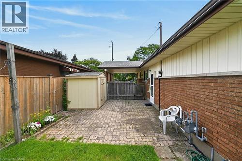Side door to patio - 70 Bishopsgate Avenue, Hamilton, ON - Outdoor With Exterior