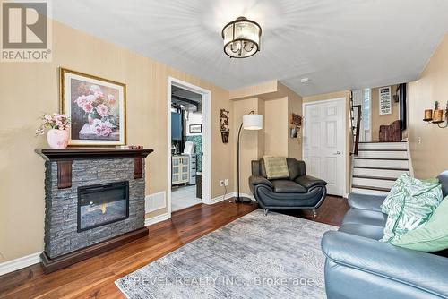 89 - 2 Sir Lou Drive, Brampton, ON - Indoor Photo Showing Living Room With Fireplace