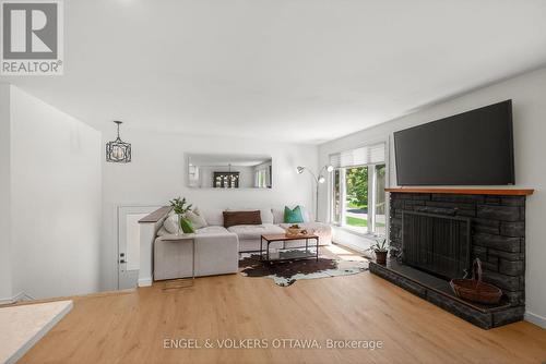 2265 Samuel Drive, Ottawa, ON - Indoor Photo Showing Living Room With Fireplace